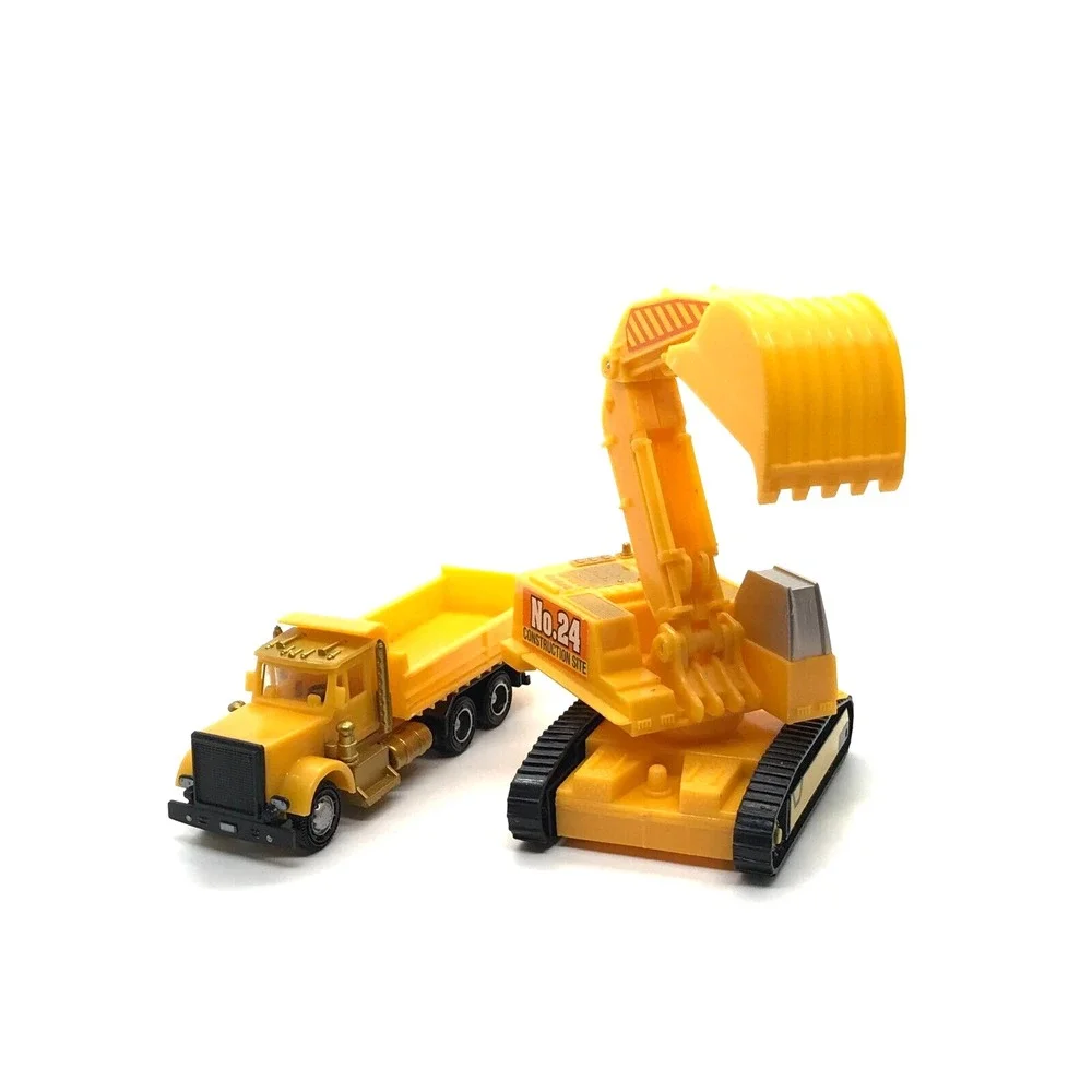 Construction Dig Cake Topper Dump Truck, Digging Crane Decopac Yellow